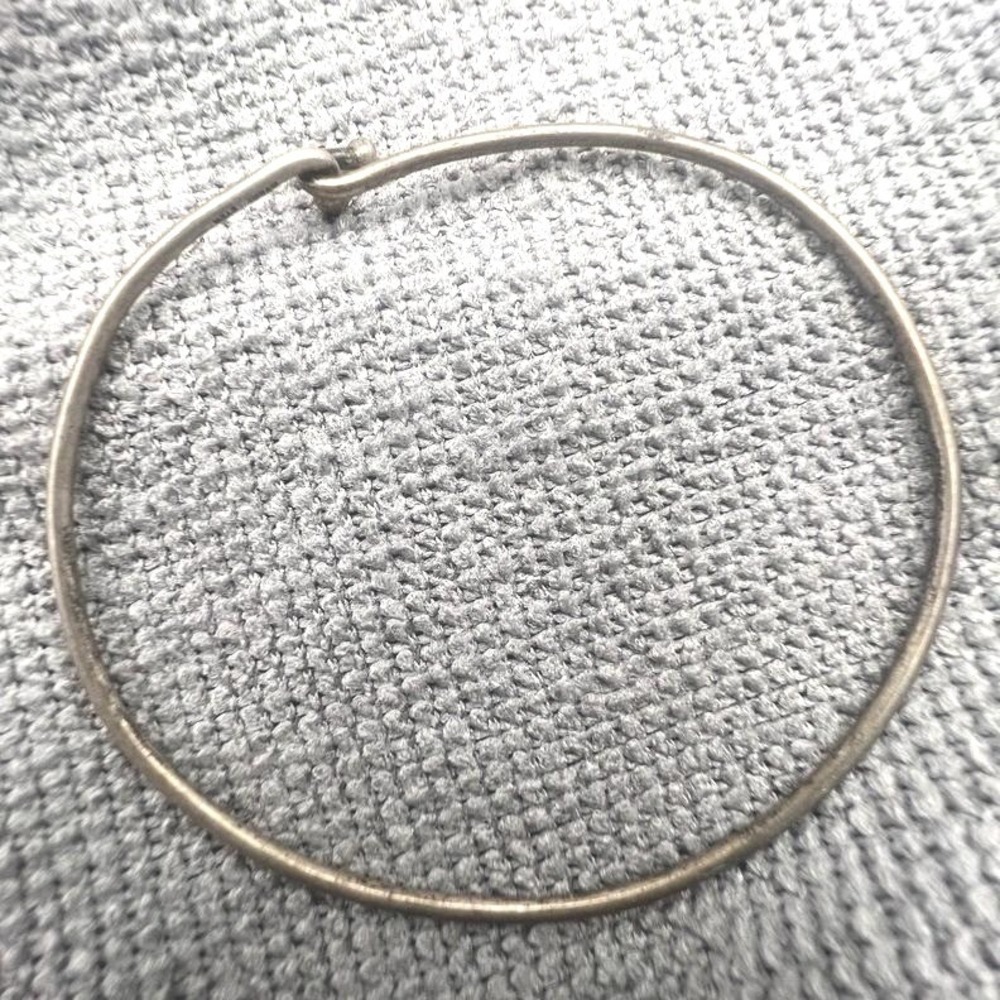Vintage Sterling Silver James Avery Bracelet Hook on Charm Bangle 4.28g 6.5"